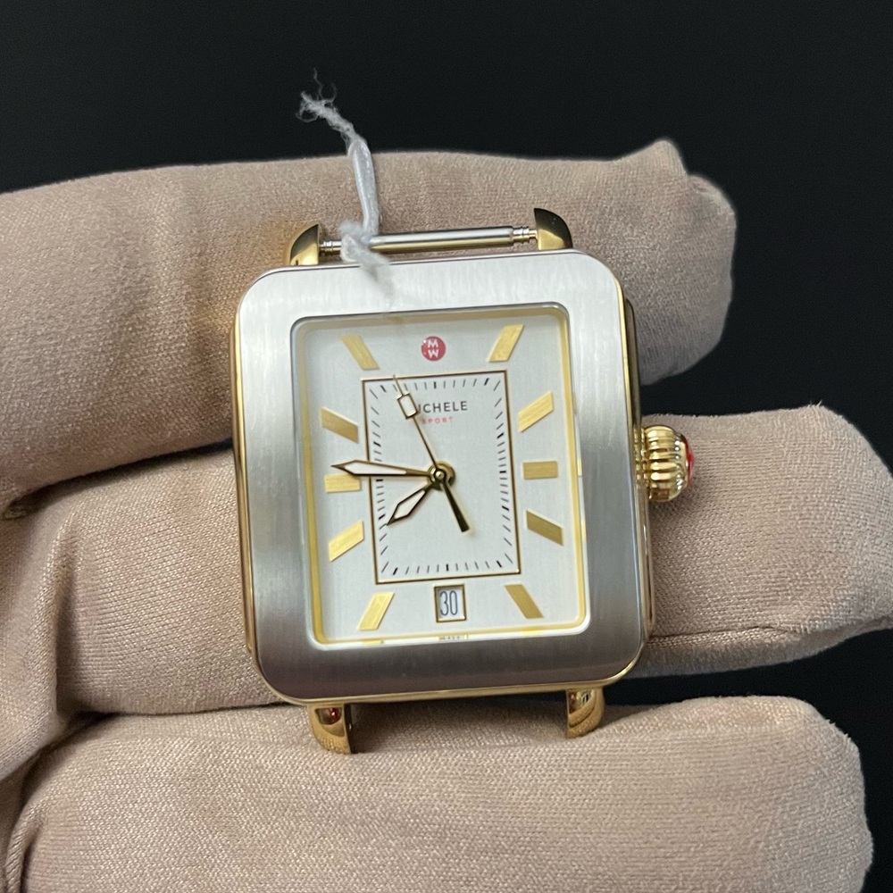 🆕Michelle Stainless Steal Watch Head Band size 18 mm brand new square watch
